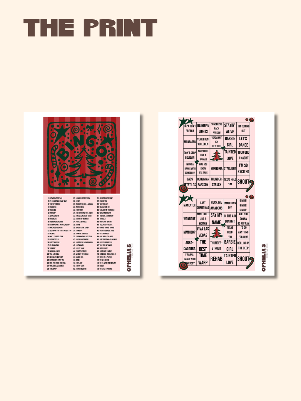 CHRISTMAS BINGO