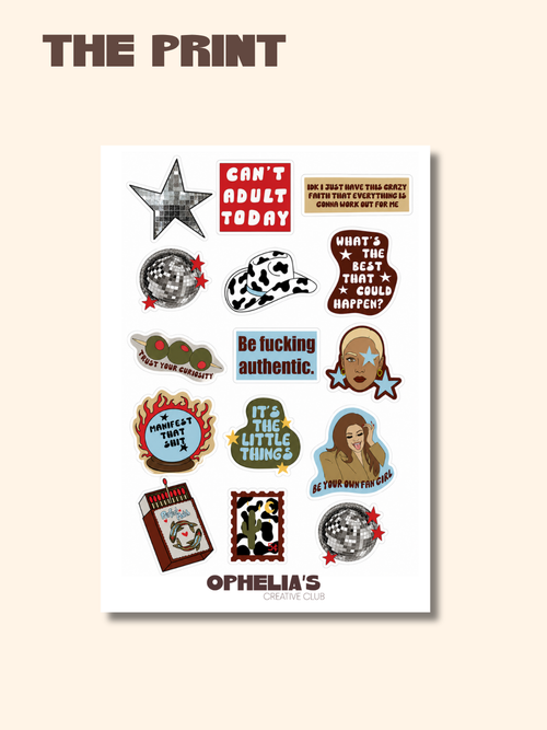 CAN'T ADULT TODAY STICKERSET