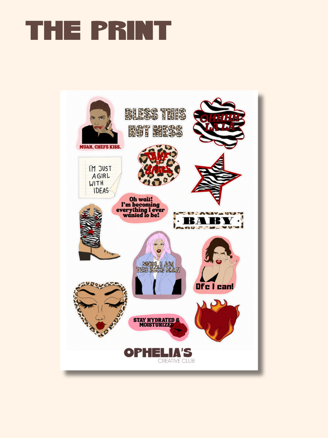 ANIMAL PRINT STICKERSET